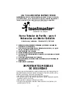 Preview for 21 page of Toastmaster 357 Use And Care Manual