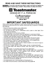 Preview for 1 page of Toastmaster 583P Use And Care Manual