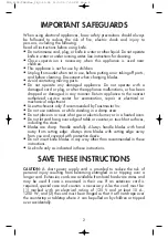 Preview for 2 page of Toastmaster 6104CAN Use And Care Manual