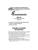 Предварительный просмотр 6 страницы Toastmaster 6431 Use And Care Manual