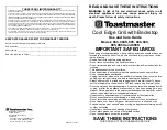 Toastmaster 884S Use And Care Manual preview