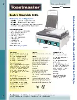 Toastmaster A720PA Specification Sheet preview