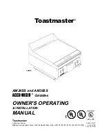 Toastmaster AACU-MISER AM24SS Operating And Installation Manual preview