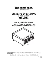 Toastmaster ACCU-MISER AM24 Operation And Installation Manual preview