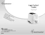 Toastmaster Bagel Perfect T2035W Use And Care Manual preview
