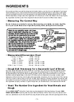 Предварительный просмотр 14 страницы Toastmaster Breadmaker's Hearth 1143S Use And Care Manual