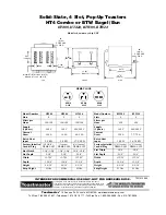 Предварительный просмотр 2 страницы Toastmaster BTW09 Specification Sheet