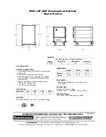 Preview for 2 page of Toastmaster E9451-HP12CDNF Specification Sheet