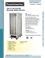 Preview for 1 page of Toastmaster E9451-HP34CDNF Specification Sheet