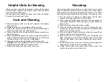 Preview for 8 page of Toastmaster ME2DTMB Use And Care Manual