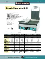 Preview for 4 page of Toastmaster RM-5T Specifications