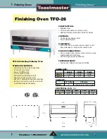 Preview for 16 page of Toastmaster RM-5T Specifications