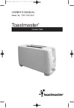 Toastmaster T100 Owner'S Manual preview