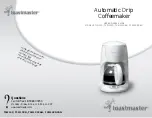 Toastmaster TCM12C Use And Care Manual preview