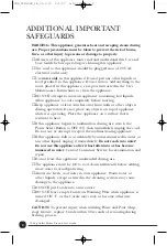 Preview for 3 page of Toastmaster TCM12PB Use And Care Manual