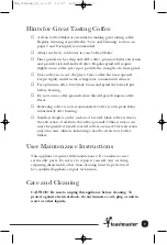 Preview for 8 page of Toastmaster TCM12PB Use And Care Manual