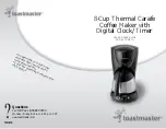 Предварительный просмотр 1 страницы Toastmaster TCM8TD Use And Care Manual