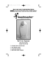 Предварительный просмотр 1 страницы Toastmaster TCO2 Use And Care Manual