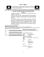 Preview for 2 page of Toastmaster TCT1 Installation And Operation Instructions Manual