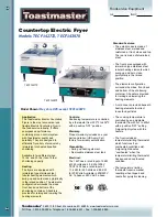 Preview for 1 page of Toastmaster TECF142772 Specifications