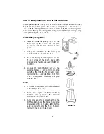 Preview for 8 page of Toastmaster TFP2 Use And Care Manual