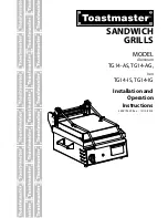 Preview for 1 page of Toastmaster TG14-AG Installation And Operation Instructions Manual