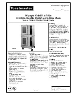 Preview for 1 page of Toastmaster TG60PC Series Specifications