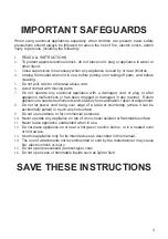 Preview for 3 page of Toastmaster TM-109CN Instruction Manual