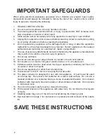 Предварительный просмотр 2 страницы Toastmaster tm-122cm Instruction Manual