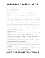 Preview for 2 page of Toastmaster TM-193TR Instructions Manual