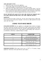 Preview for 5 page of Toastmaster TM-201HM Operating Instructions Manual