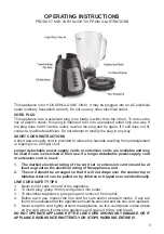 Preview for 3 page of Toastmaster TM-550BL Manual