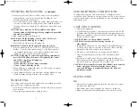 Preview for 6 page of Toastmaster TMBL1134 RA Owner'S Manual