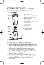 Preview for 4 page of Toastmaster TMBL2 Owner'S Manual