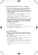 Preview for 6 page of Toastmaster TMBL2 Owner'S Manual