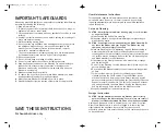 Preview for 2 page of Toastmaster TMBLRET Instructions Manual