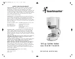 Toastmaster TMCMRET Instructions And Warranty preview