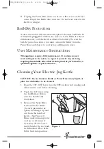 Preview for 8 page of Toastmaster TMJK1CAN Use And Care Manual