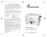 Toastmaster TMT2RET Instructions & Warranty preview