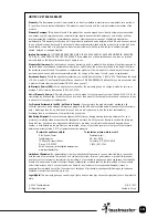 Preview for 20 page of Toastmaster TOV200 Use And Care Manual