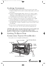 Preview for 6 page of Toastmaster TOV211CAN Use And Care Manual