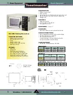 Предварительный просмотр 44 страницы Toastmaster TP209 User Manual