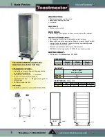 Предварительный просмотр 47 страницы Toastmaster TP209 User Manual