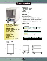 Предварительный просмотр 48 страницы Toastmaster TP209 User Manual
