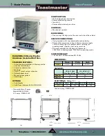 Предварительный просмотр 50 страницы Toastmaster TP209 User Manual