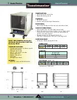 Предварительный просмотр 52 страницы Toastmaster TP209 User Manual