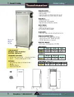 Предварительный просмотр 56 страницы Toastmaster TP209 User Manual