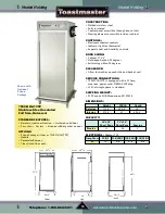 Предварительный просмотр 57 страницы Toastmaster TP209 User Manual