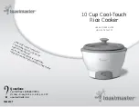 Toastmaster TRC10TCT Use And Care Manual preview