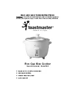 Toastmaster TRC5 Use And Care Manual preview